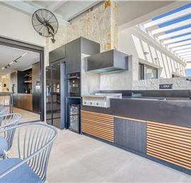 5 bedroom luxury seaside villa with indoor & outdoor pool, near Acharavi, sleeps 10